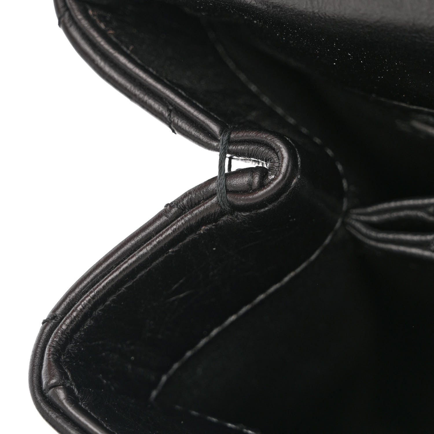 Chanel Calfskin Lizard Chevron Quilted Medium Coco Handle Flap Black 12 of 15