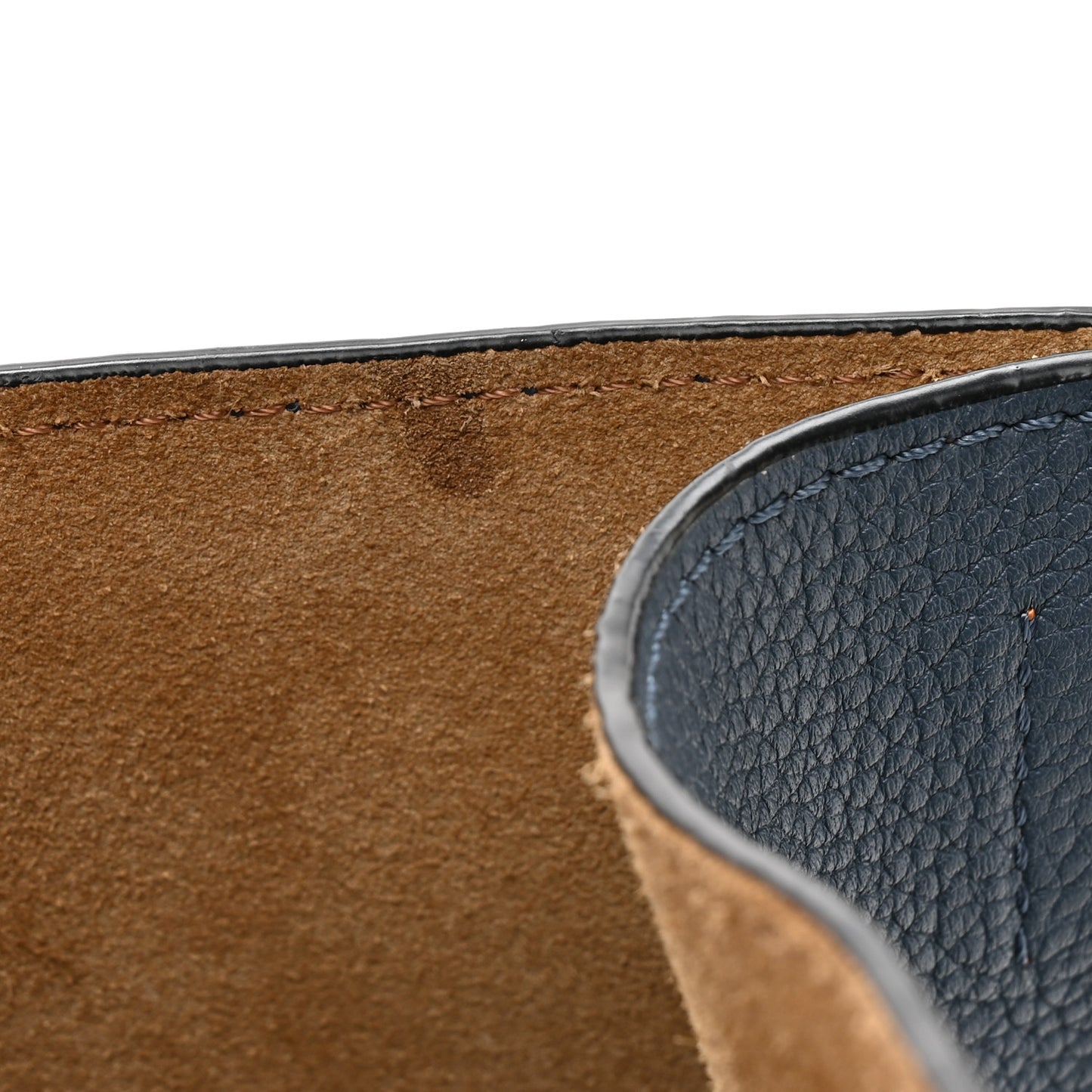 Calfskin Gate Bucket Bag Steel Blue