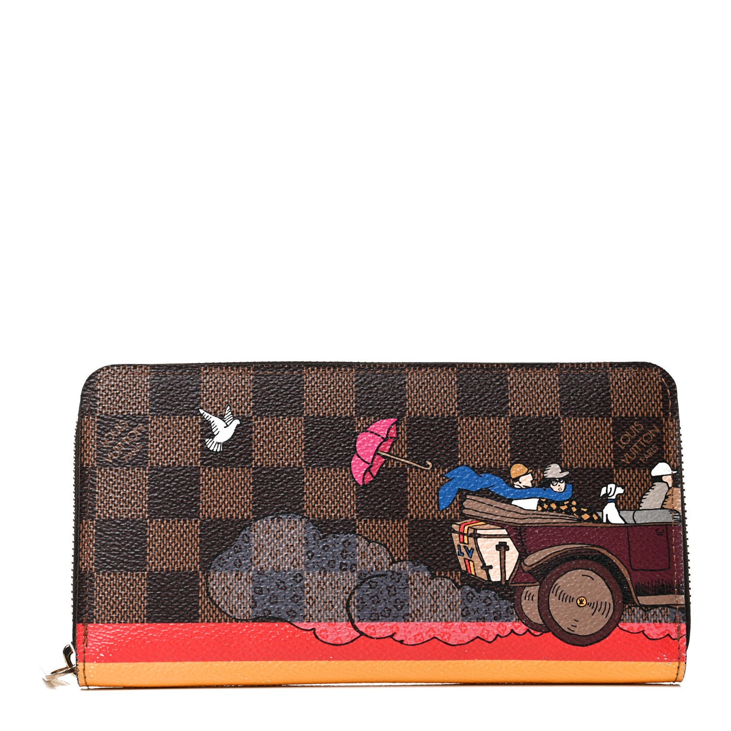 Damier Ebene 2015 Christmas Animation Zippy Wallet Poppy