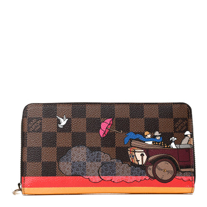 Louis Vuitton Damier Ebene 2015 Christmas Animation Zippy Wallet Poppy 1 of 10