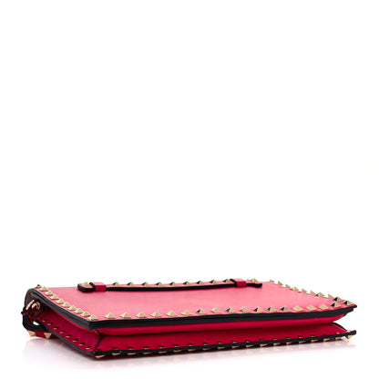 Valentino Garavani Nappa Rockstud Wristlet Clutch Cyclamin 4 of 13
