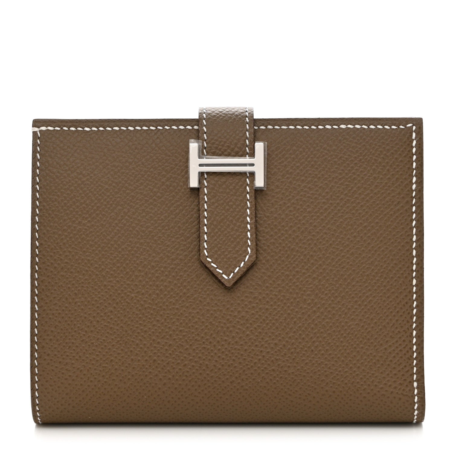 Hermes Epsom Bearn Compact Wallet Etoupe 1 of 8