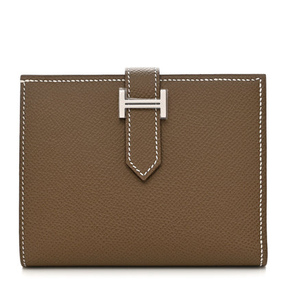 Hermes Epsom Bearn Compact Wallet Etoupe 1 of 8