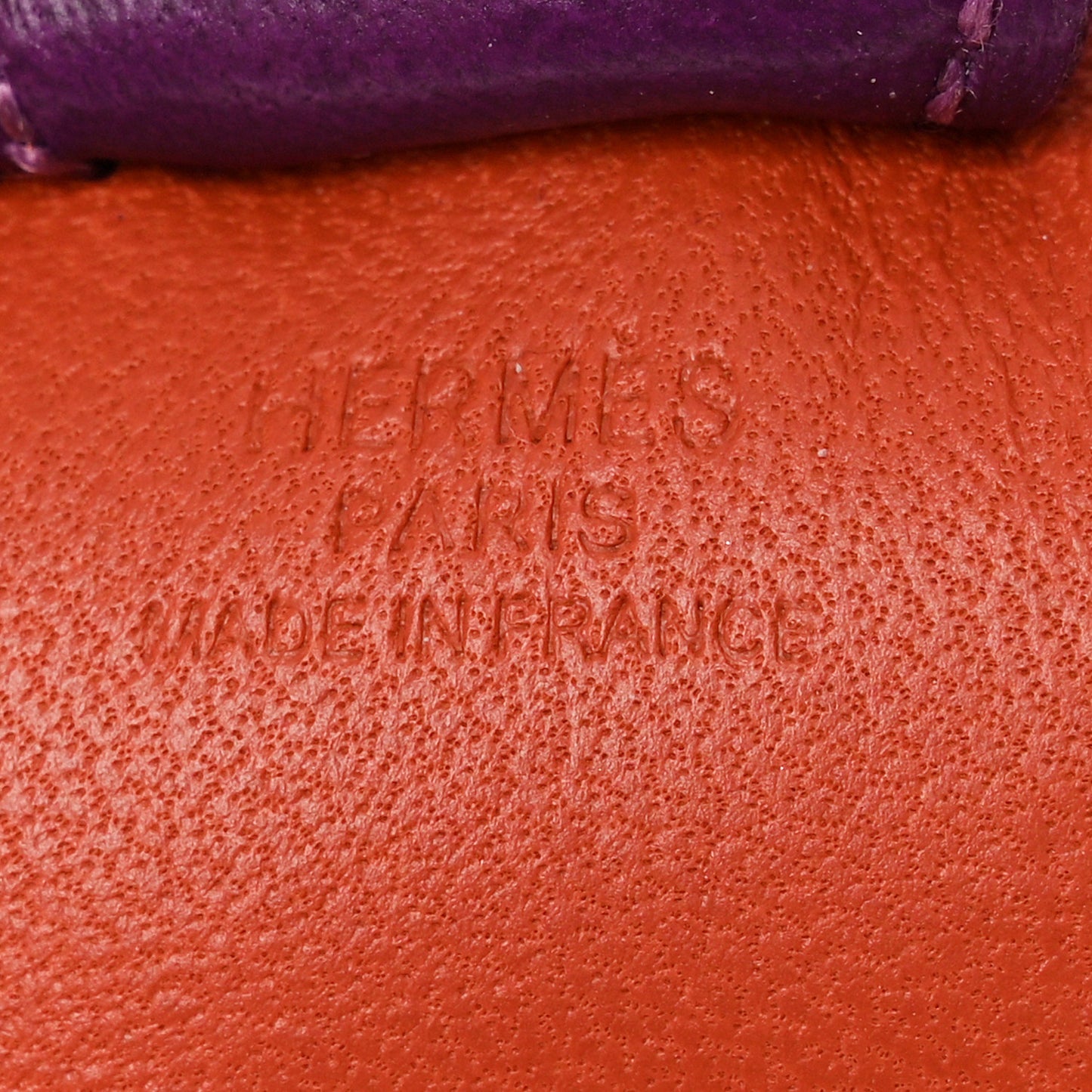 Milo Lambskin Grigri Rodeo Horse Bag Charm PM Cornaline Orange Poppy Violet