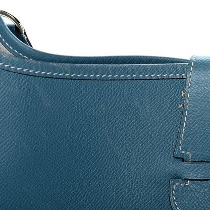 Hermes Epsom Evelyne GM Blue Jean 9 of 12