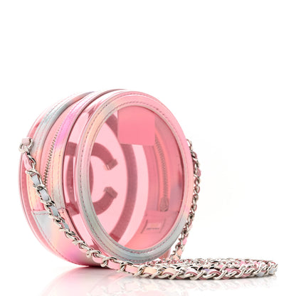 Chanel PVC Lambskin Filigree Round Clutch With Chain Pink 3 of 11