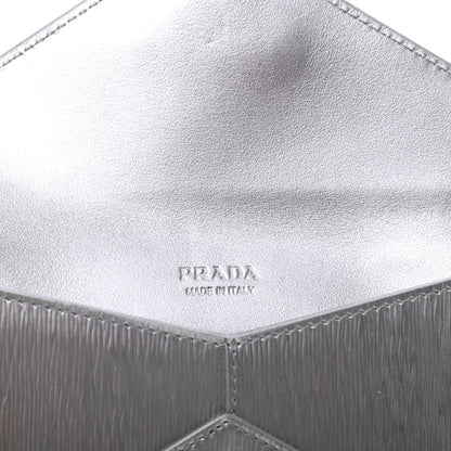 Prada Vitello Move Envelope Wallet Cromo 6 of 7