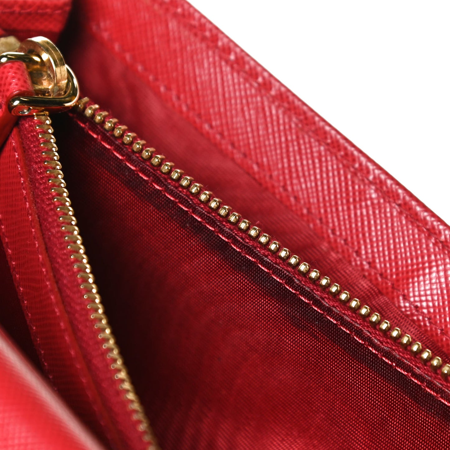 Saffiano Metal Continental Flap Wallet Fuoco