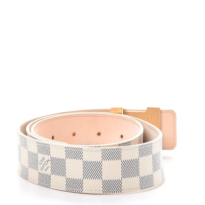 Louis Vuitton Damier Azur LV Initiales Belt 90 36 3 of 12