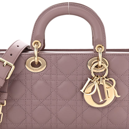 Christian Dior CHRISTIAN DIOR Lambskin Cannage Medium Lady D-Joy Peony Pink 7 of 10