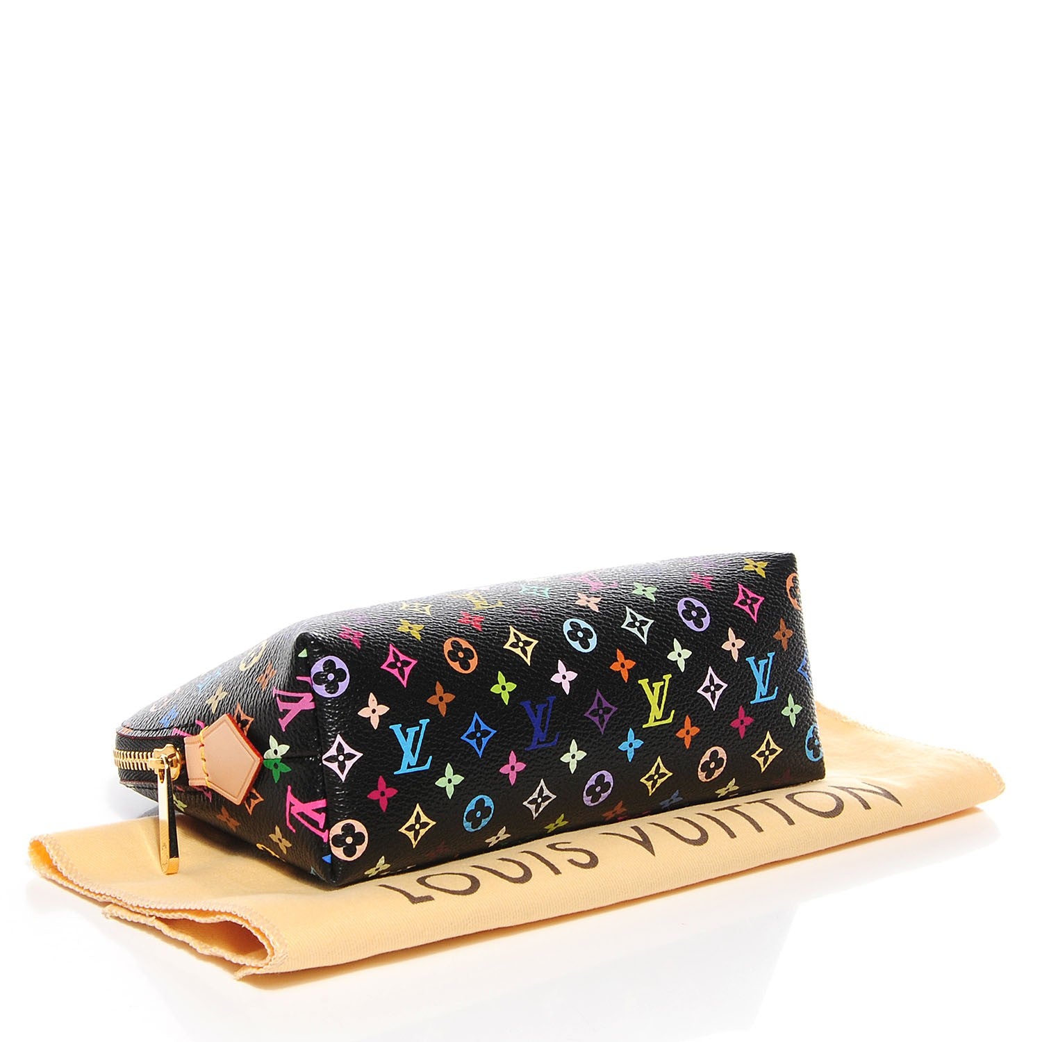 Louis Vuitton Monogram Multicolor Cosmetic Pouch Black Grenade 4 of 8