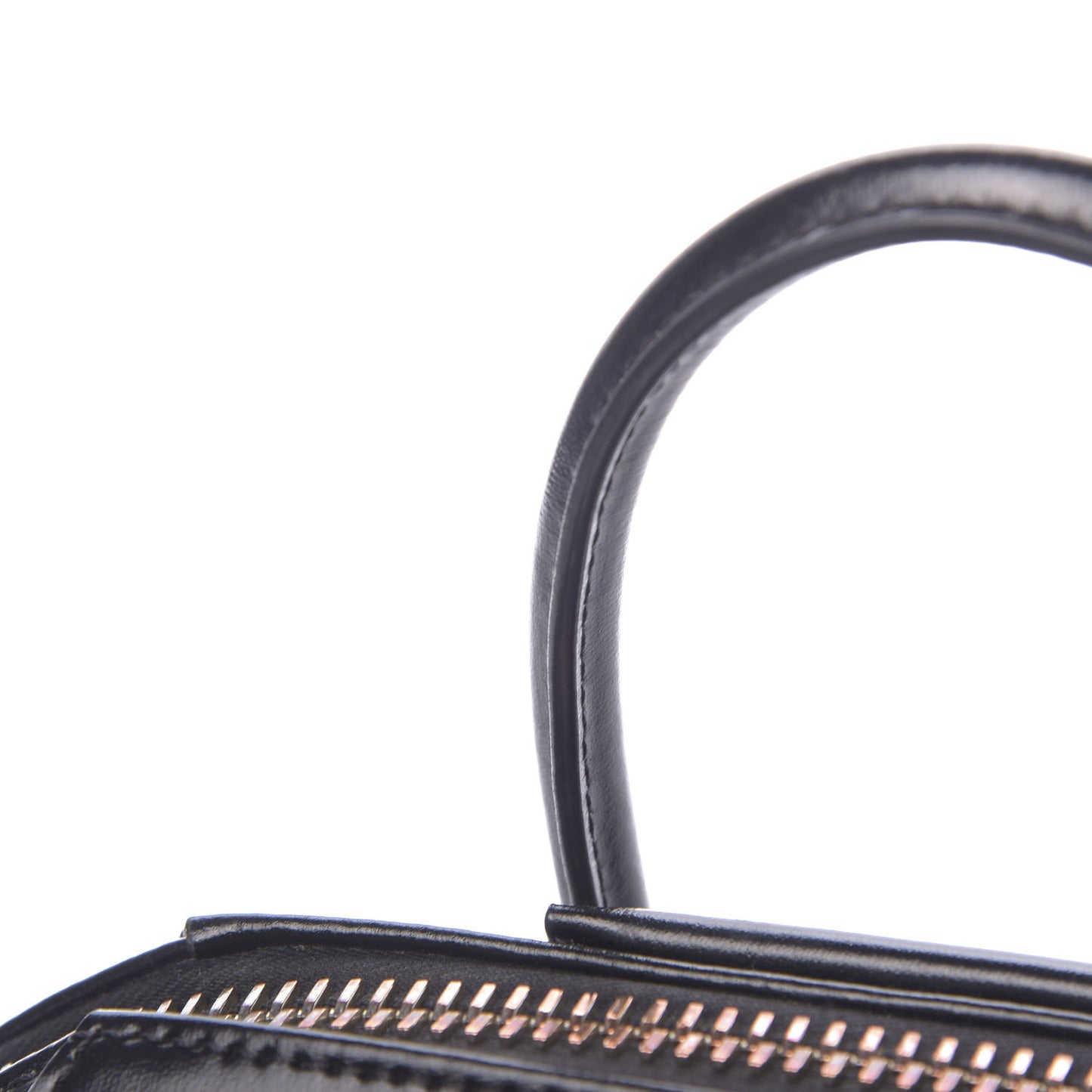 Shiny Lord Calfskin Mini Antigona Black