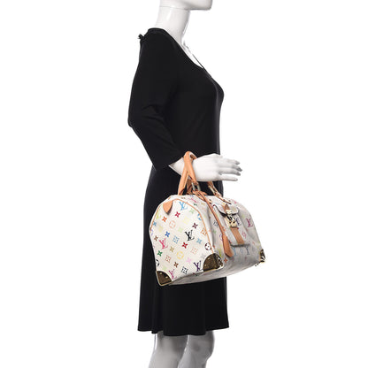 Louis Vuitton Monogram Multicolor Speedy 30 White 2 of 9