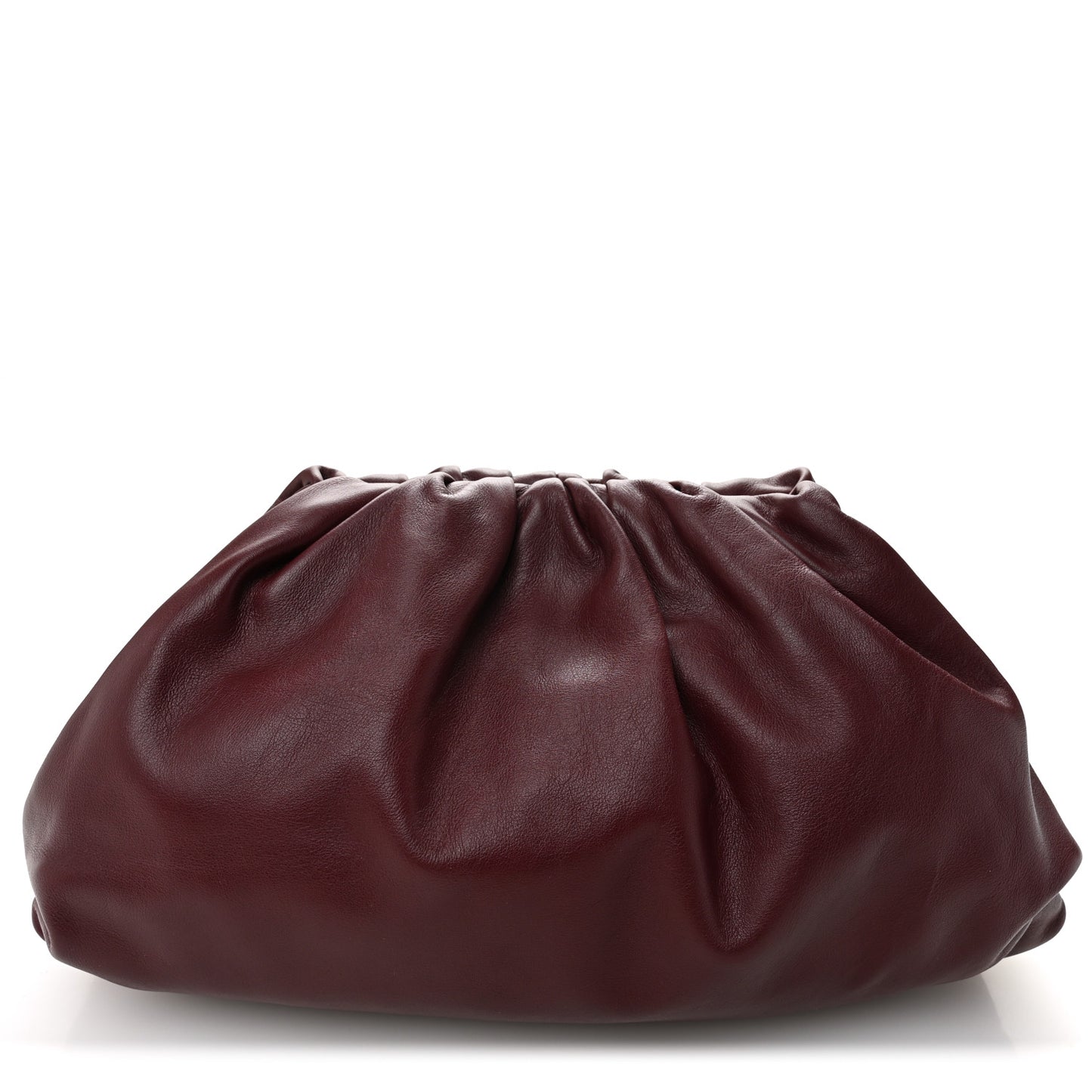 Smooth Butter Calf The Pouch Oversized Clutch Bordeaux