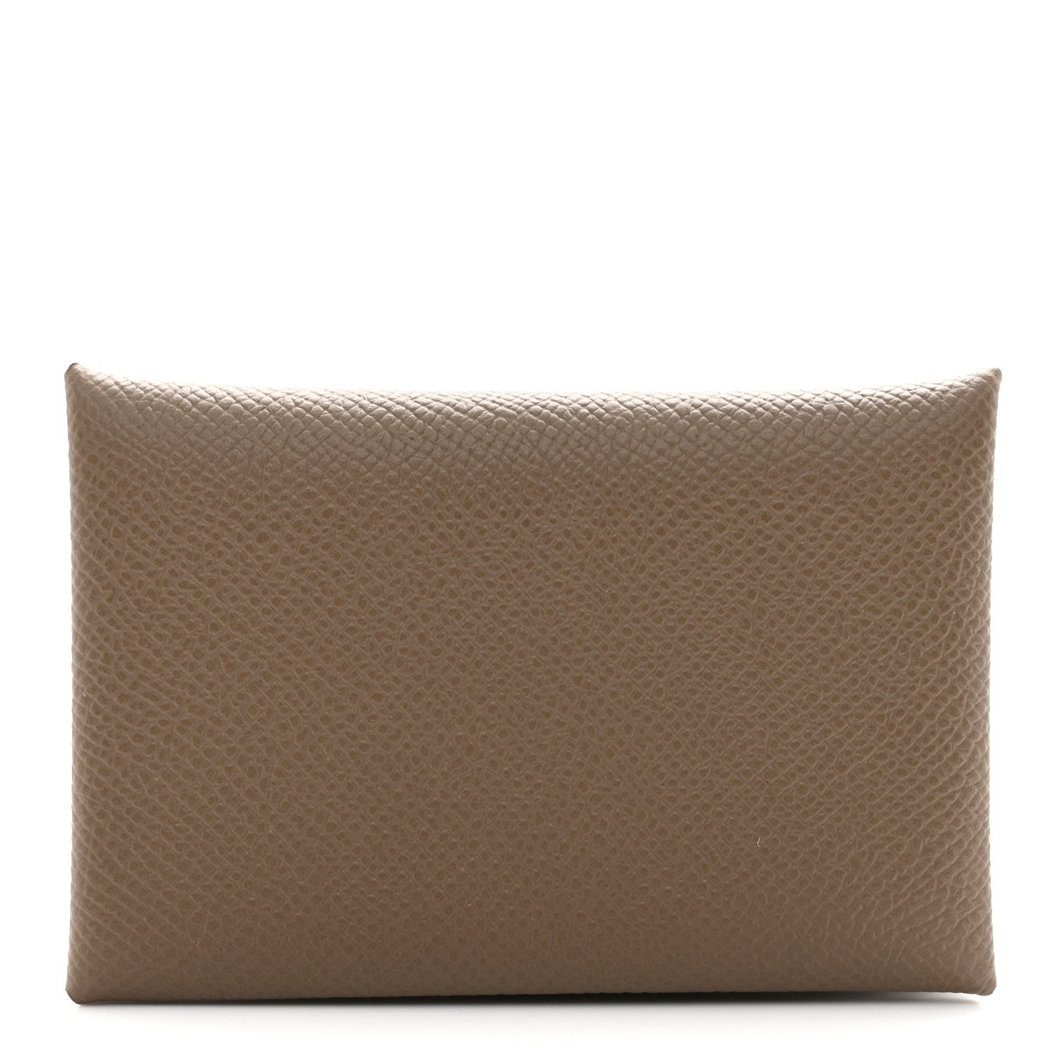 Hermes Epsom Calvi Card Case Etoupe 1 of 8
