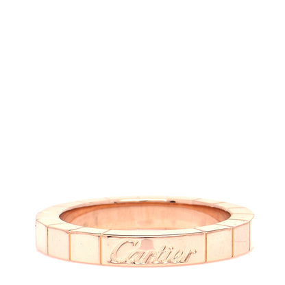 Cartier 18K Pink Gold 3mm Lanieres Ring 48 4.5 1 of 6