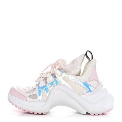 Louis Vuitton Calfskin Nylon LV Archlight Sneakers 41 Rose Clair Pink 1 of 7