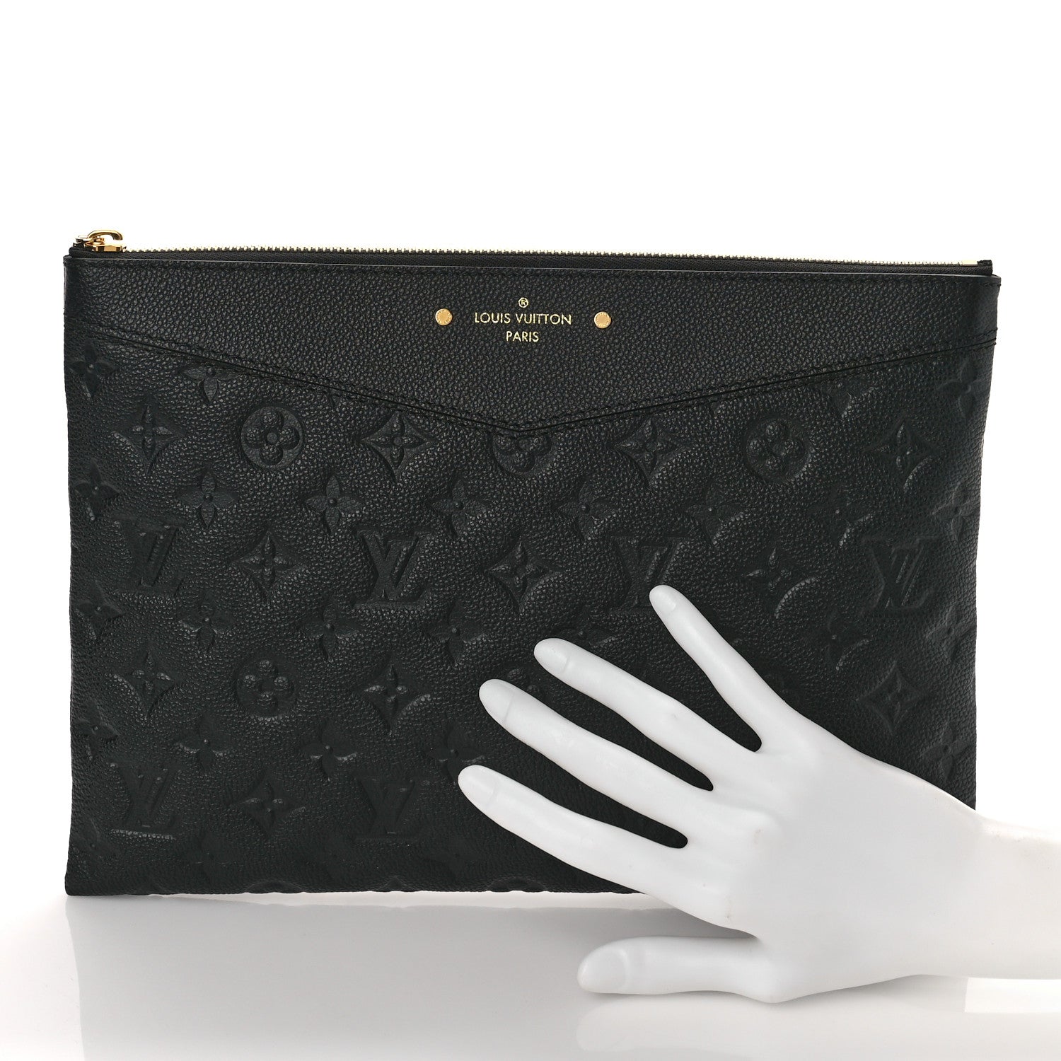 Louis Vuitton Empreinte Daily Pouch Black 2 of 8