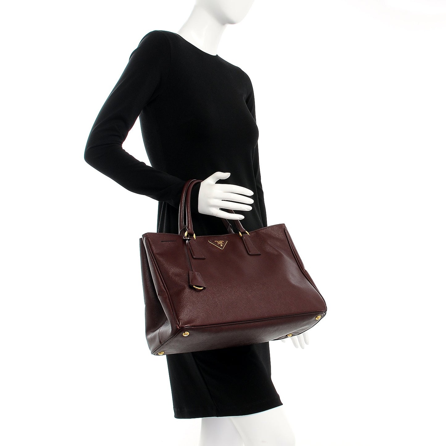 Saffiano Lux Large Tote Granato