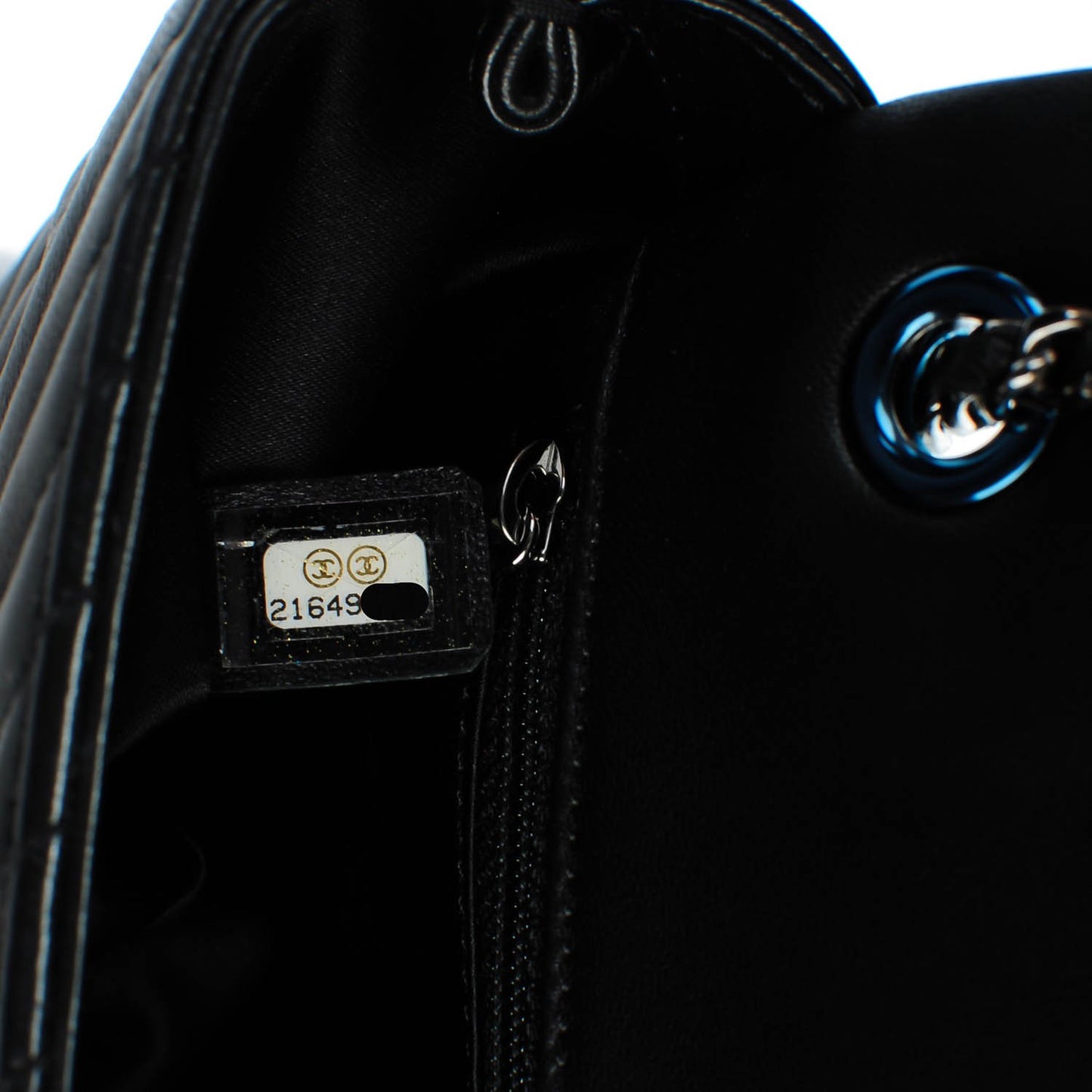 Lambskin Small CC Crossing Flap Black