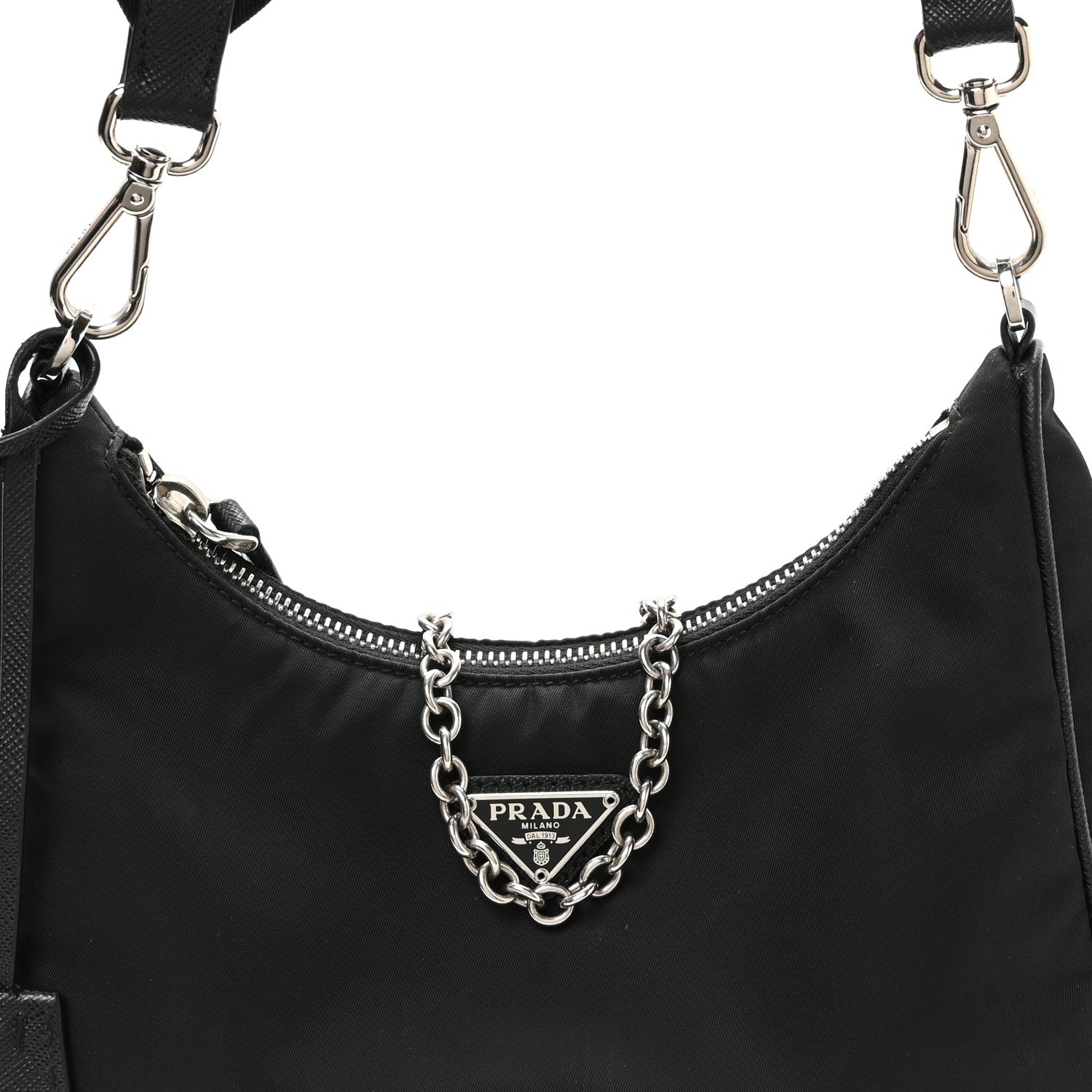 Prada Nylon Re-Edition 2005 Shoulder Bag Black 9 of 12