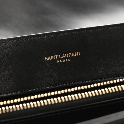 Saint Laurent Calfskin Y Quilted Monogram Medium Loulou Chain Satchel Black 7 of 15
