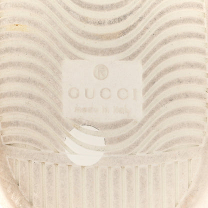 Gucci Calfskin Crocodile Web Mens Ace Sneakers 8 White Green 8 of 13