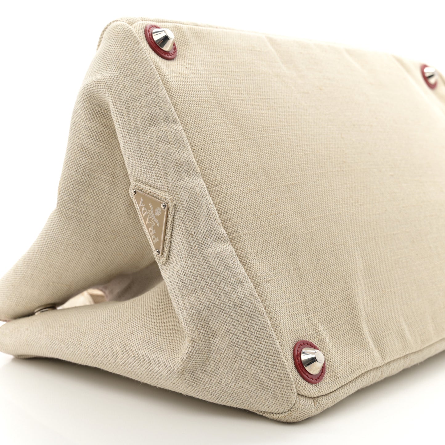 Mistolino Canapa Large Tote Naturale Rosso