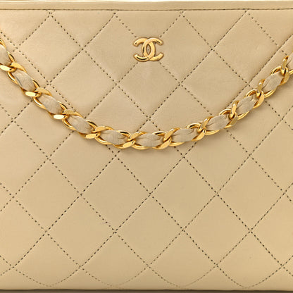 Chanel Calfskin Quilted Small Shoulder Bag Beige 10 of 13