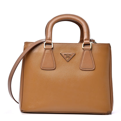 Prada Saffiano Vernice Top Handle Caramel 1 of 10