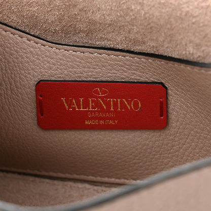 Valentino Garavani Pebbled Calfskin Mini Rockstud Crossbody Bag Poudre 6 of 9