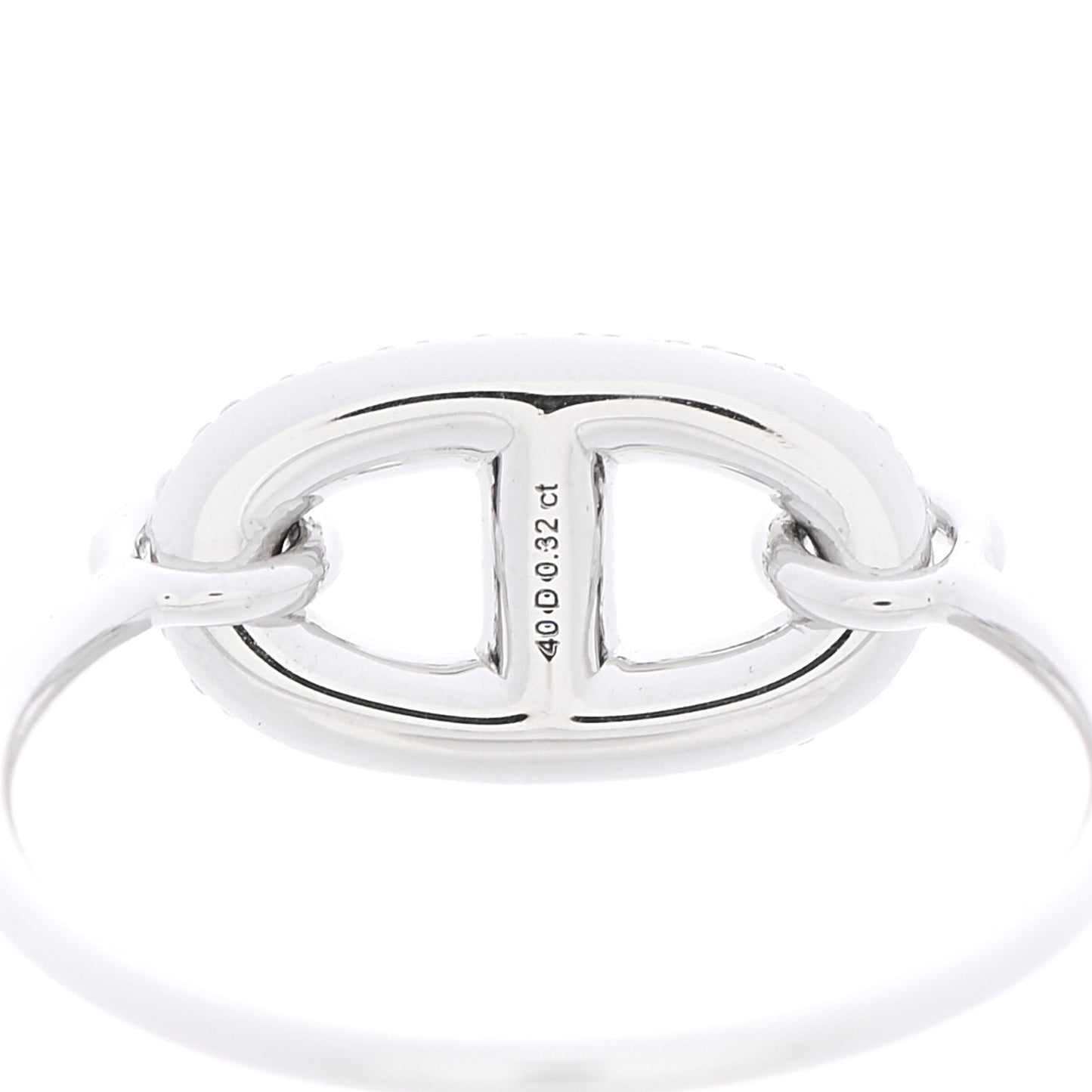 18K White Gold Diamond Farandole Ring 54 6.75