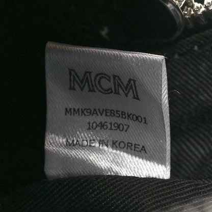 MCM Calfskin Pop Rabbit Mini Backpack Black 6 of 10
