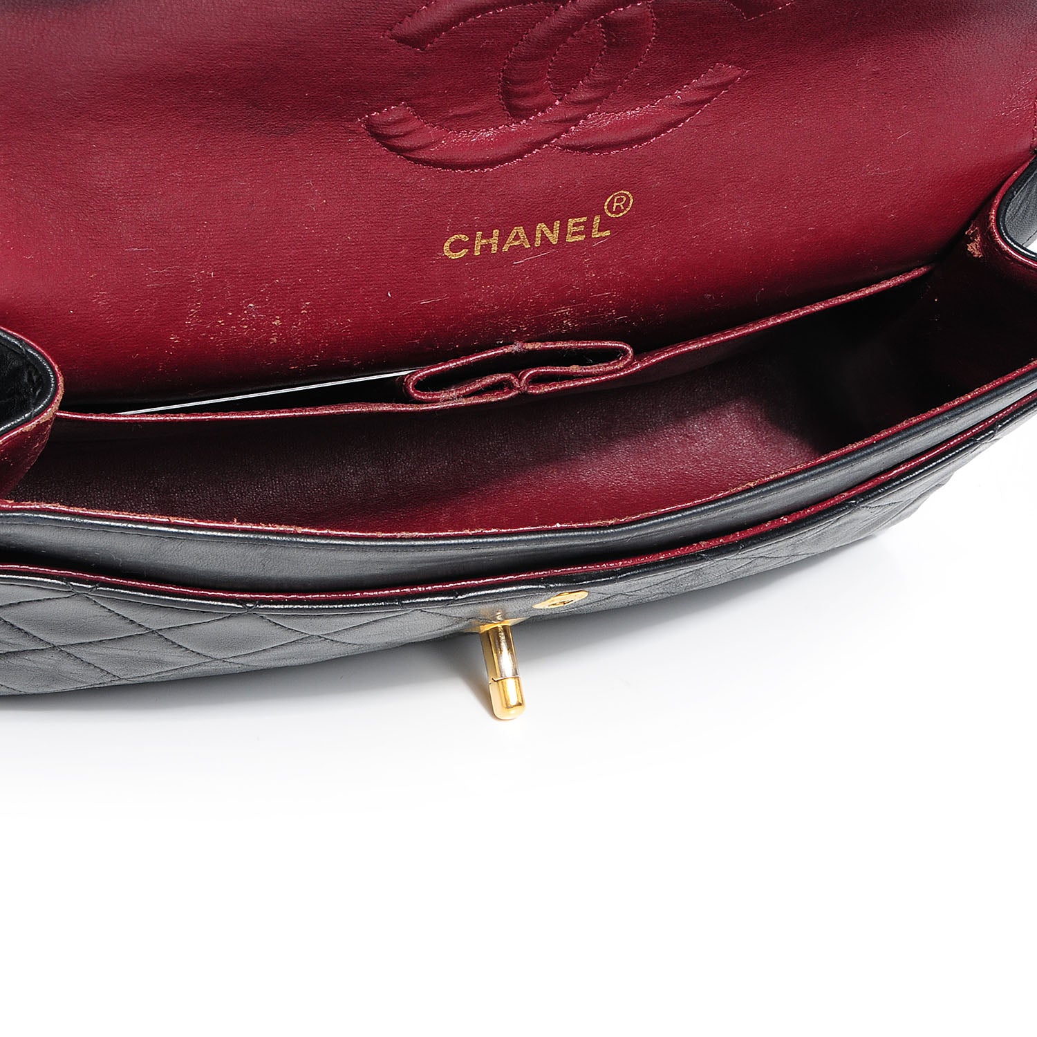 Chanel Lambskin Medium Double Flap Black 7 of 7