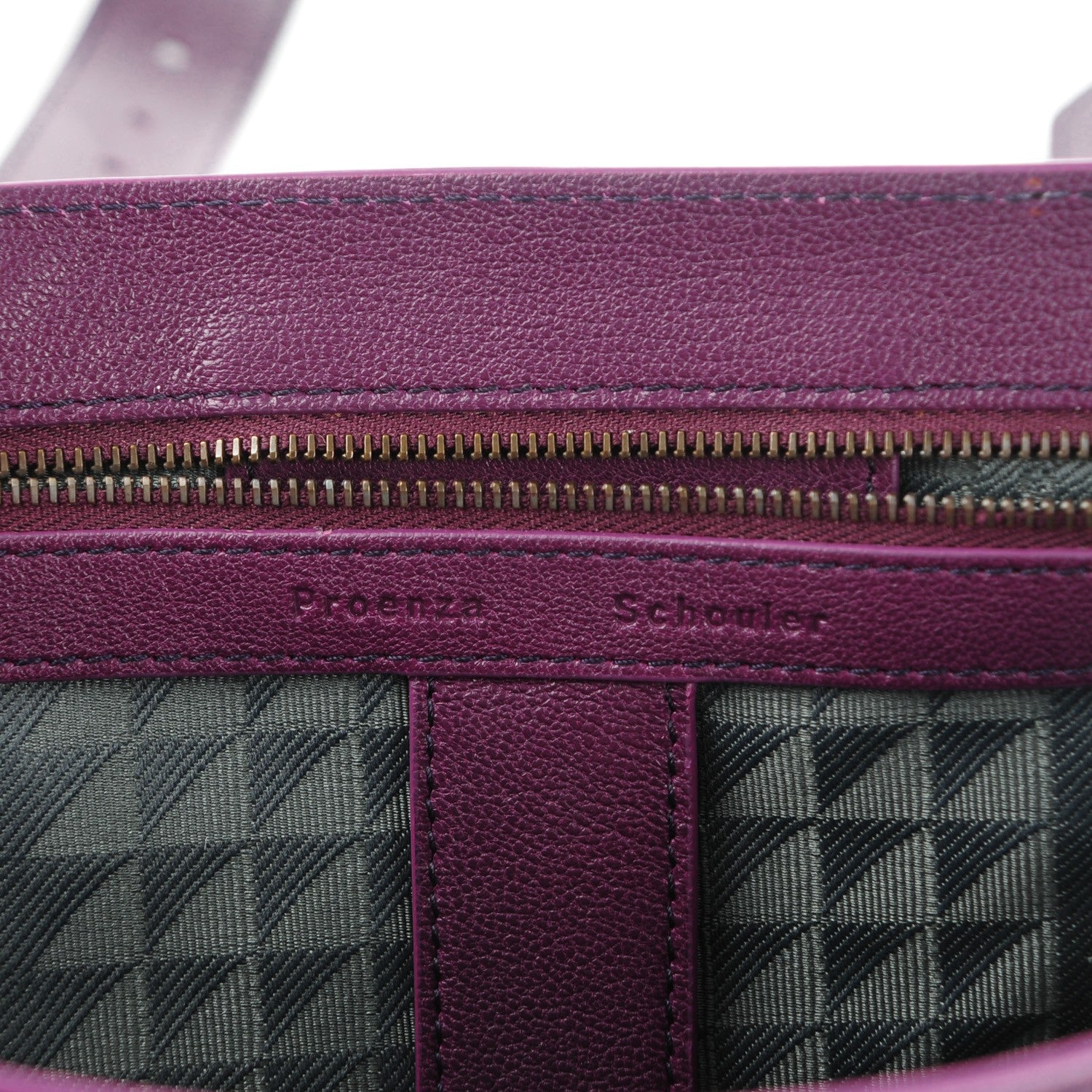 Proenza Schouler Lambskin Medium PS1 Satchel Grape Jam 6 of 8