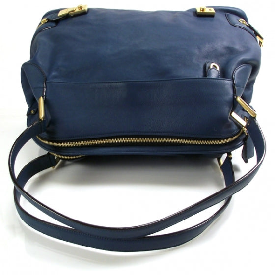 Chloe Leather Cary Satchel Petrol 5 of 11