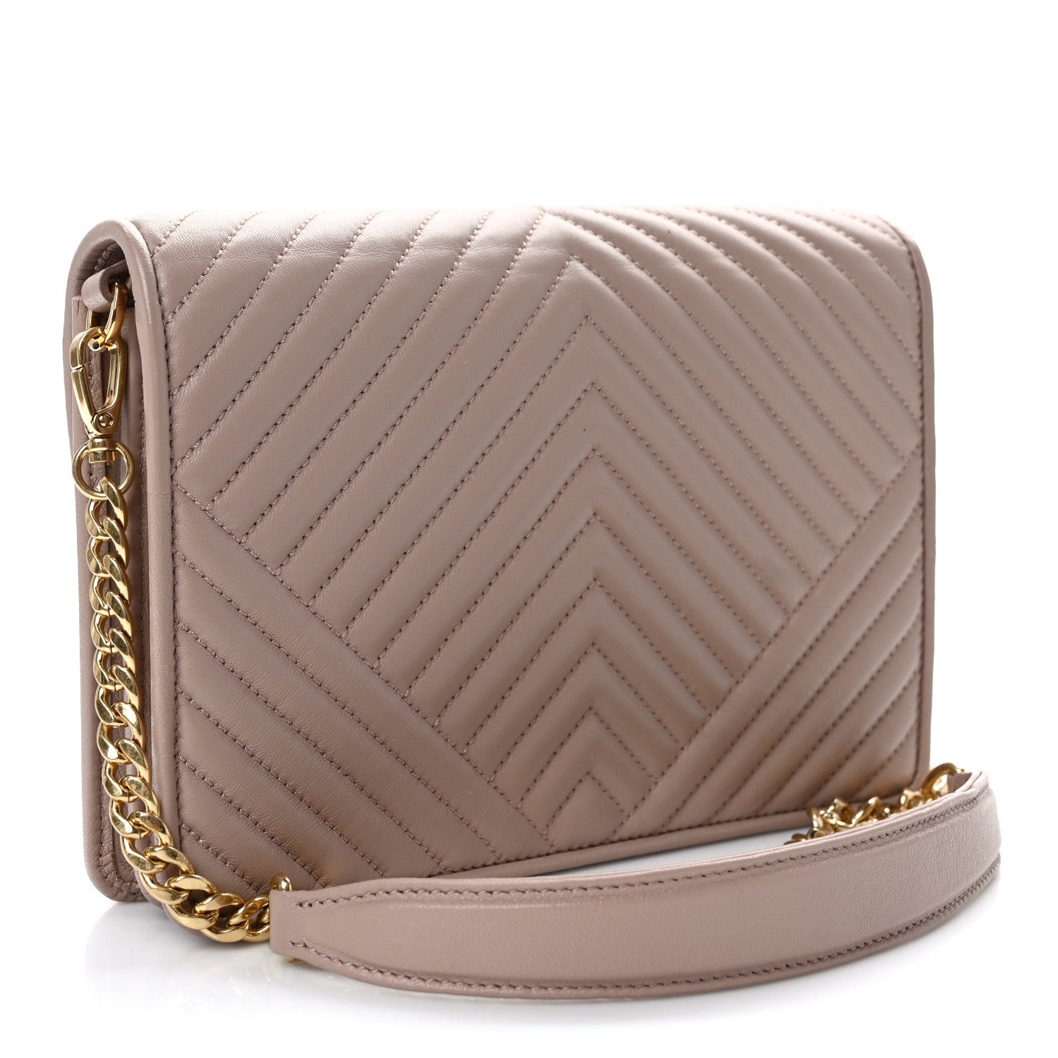 Prada Nappa Impunture Diagramme Chain Crossbody Bag Cipria 4 of 11