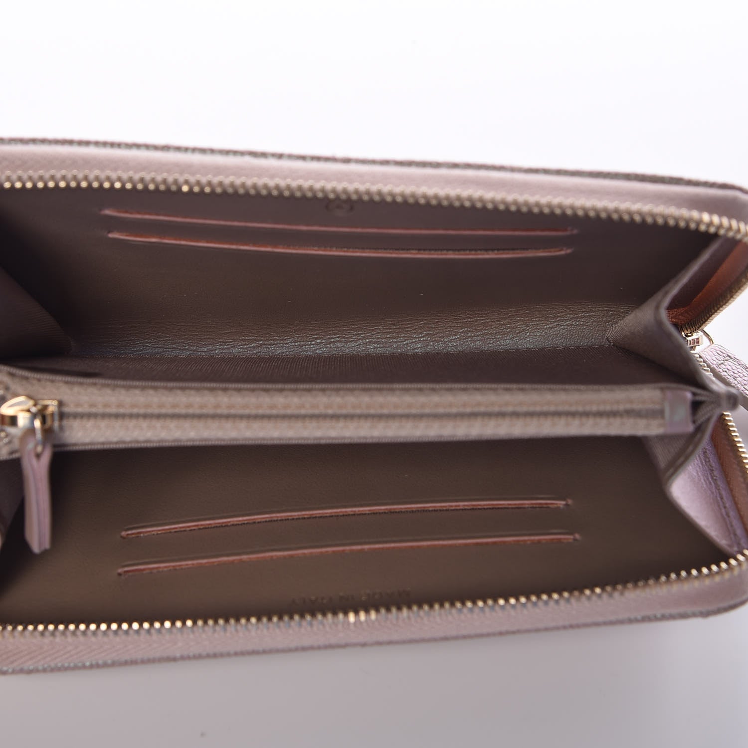 Chanel Iridescent Caviar Quilted Medium Zip Around Wallet Beige 5 of 9