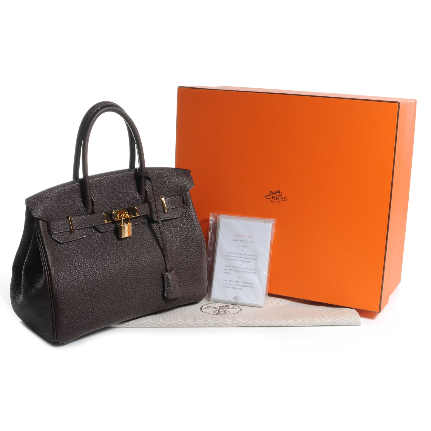 Togo Birkin 25 Chocolate