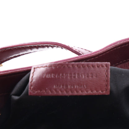Saint Laurent Patent Le 5 A 7 Hobo Bordeaux 7 of 10