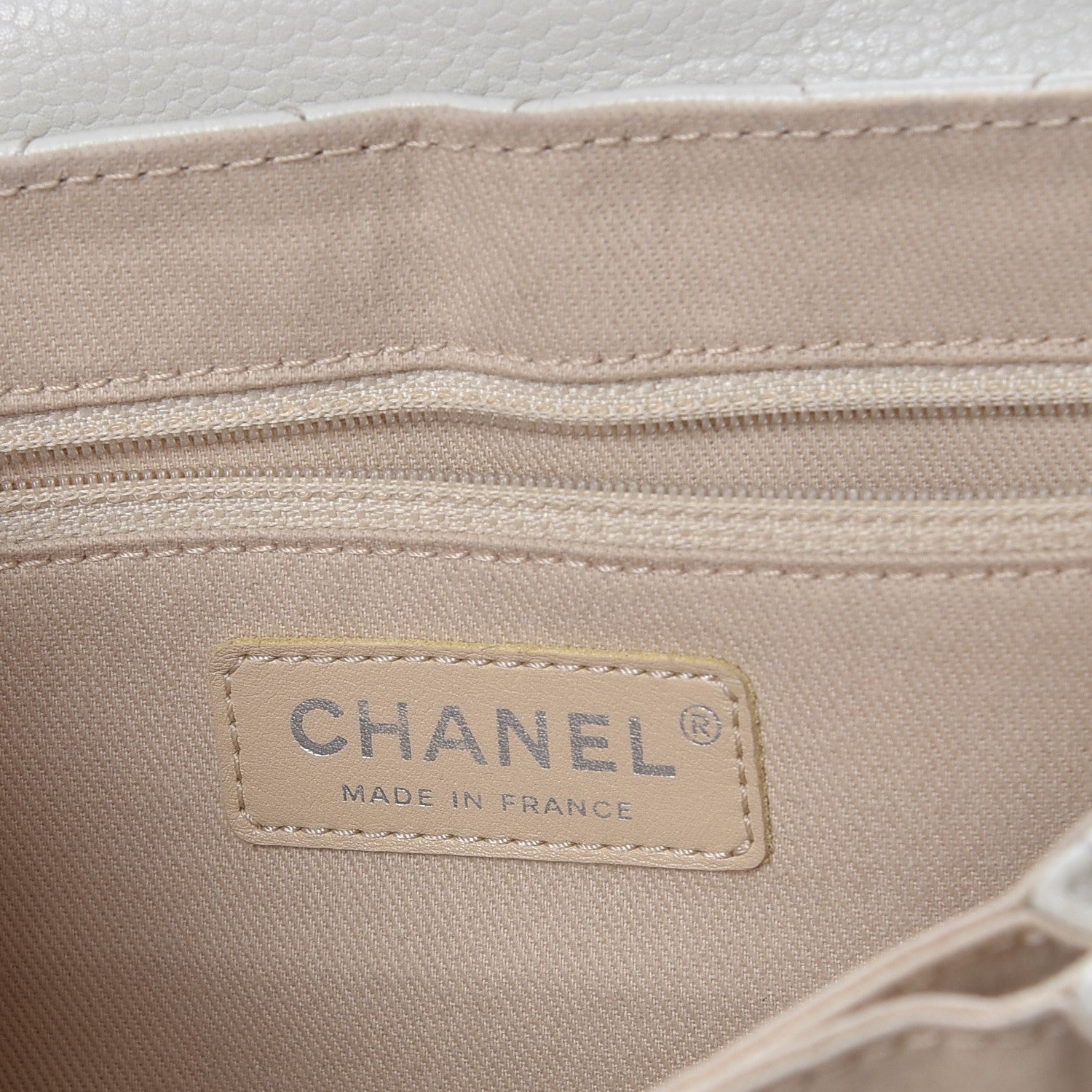 Chanel Caviar Quilted Timeless Accordion Flap White 6 of 17
