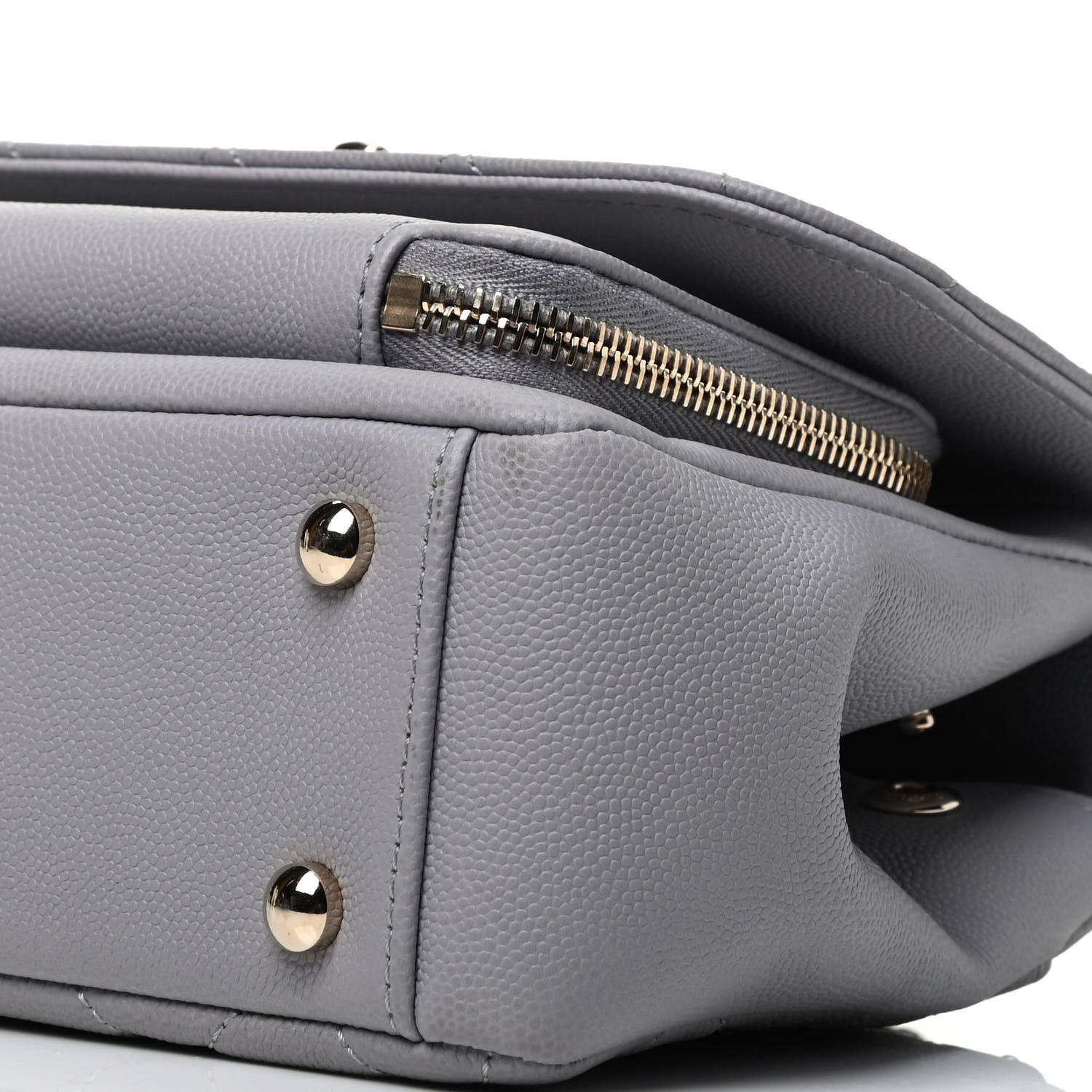 Chanel Caviar Quilted Small Business Affinity Flap Grey 10 of 10