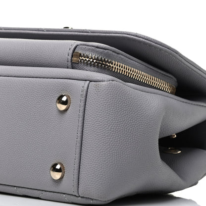 Chanel Caviar Quilted Small Business Affinity Flap Grey 10 of 10