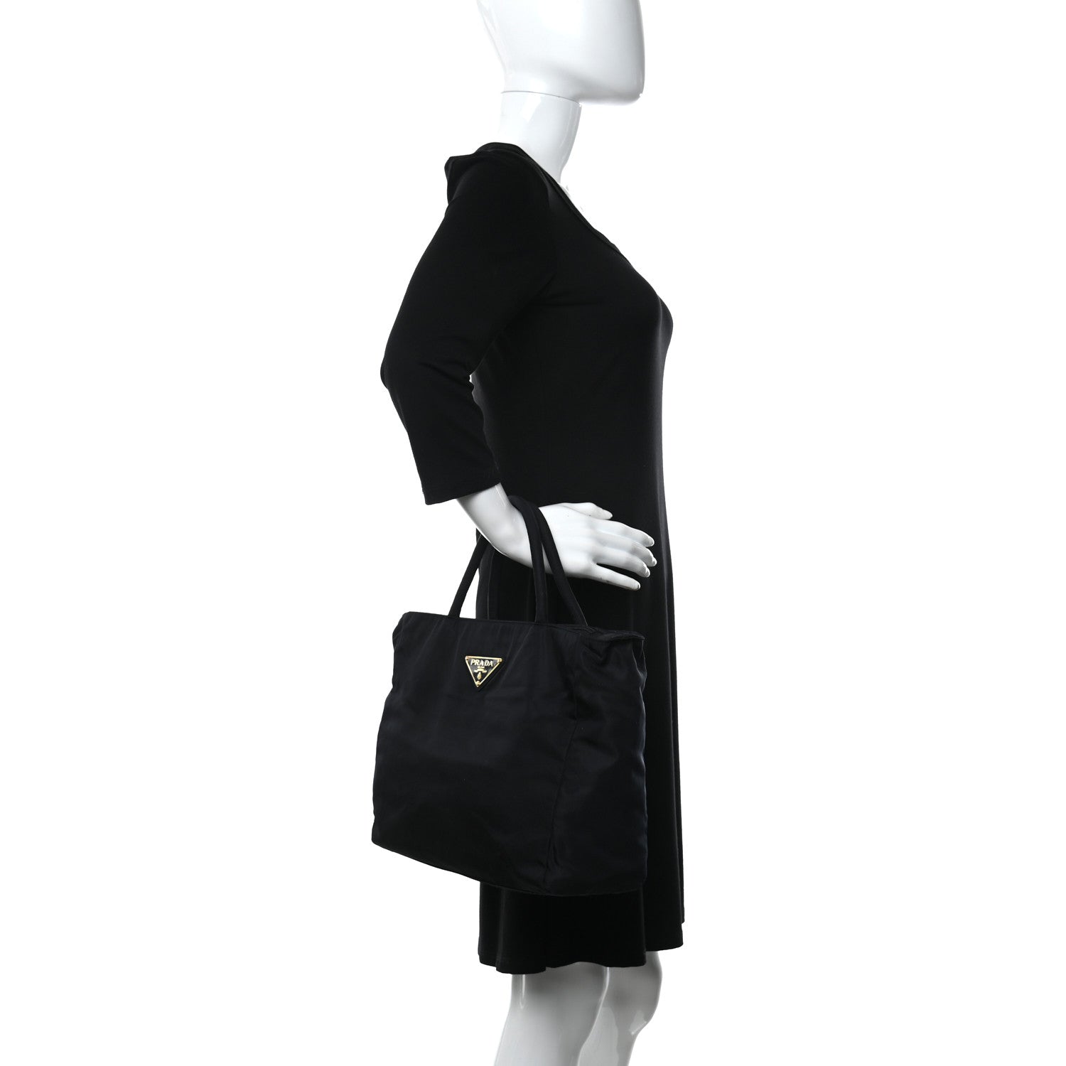 Prada Tessuto Nylon Tote Baltico 2 of 9
