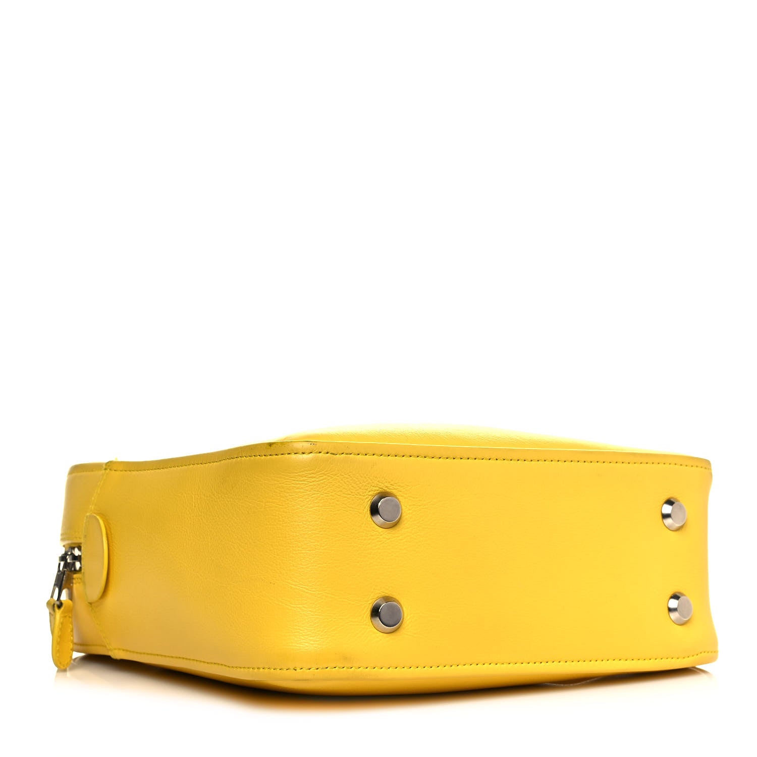 Balenciaga Shiny Day Calfskin Logo S Triangle Duffle Jaune Black 4 of 17