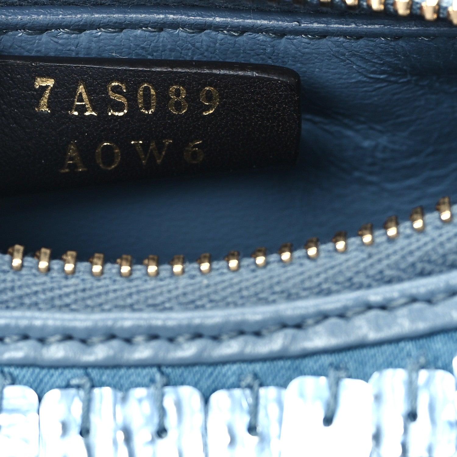 Fendi Sequin Paillettes Shiny Nappa Nano Fendigraphy Hobo Charm Denim 6 of 10