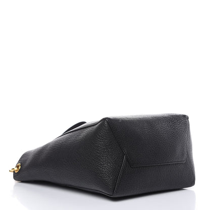 Celine Soft Grained Calfskin Small Sangle Bucket Bag Black 4 of 12