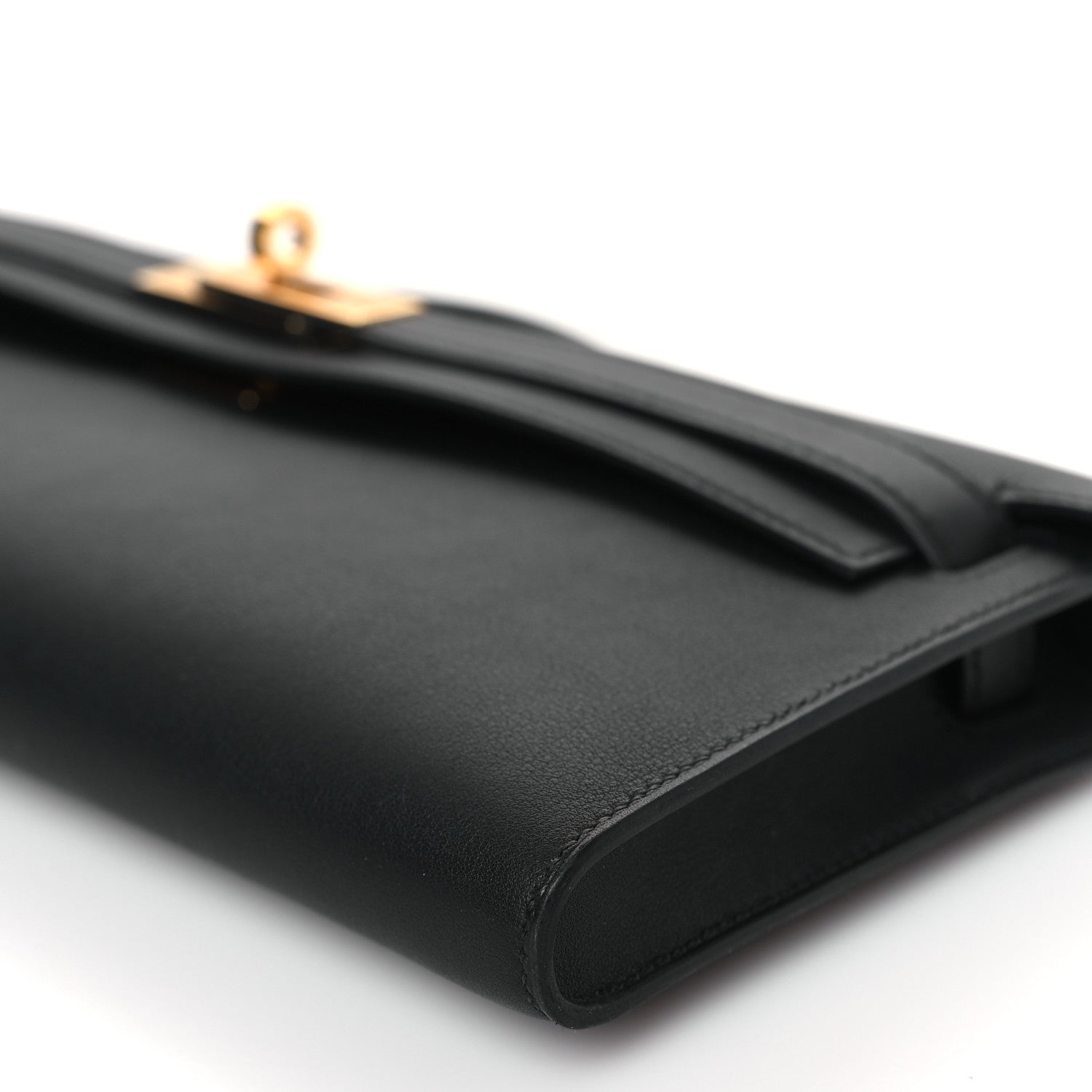 Hermes Swift Kelly Cut Clutch Pochette Black 9 of 9
