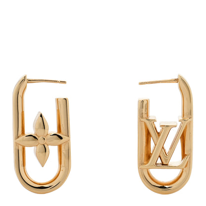 Louis Vuitton Metal My LV Chain Earrings Gold 1 of 4