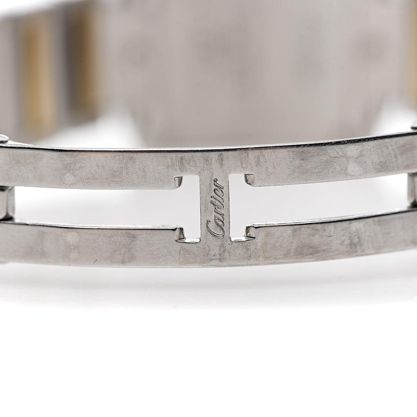 Stainless Steel 18K Yellow Gold 20mm Tank Francaise Quartz Watch
